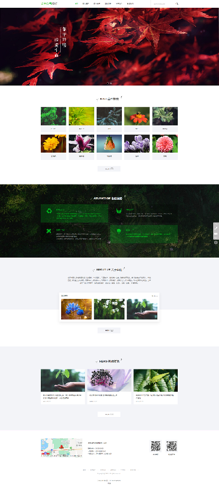 苗木公司网站建设模板